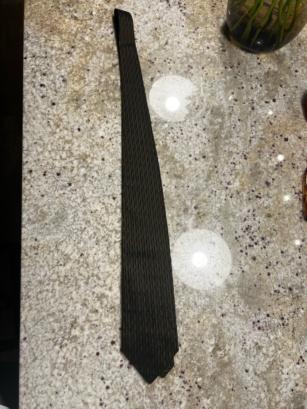 Ermenegildo Zegna Gold and Black Tie